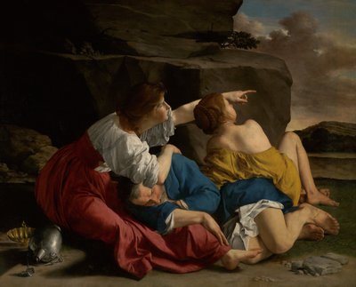 Lot en zijn dochters door Orazio Gentileschi